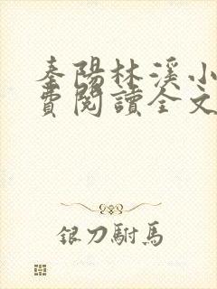 秦阳林溪小说免费阅读全文最新章节