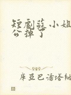 短剧苏小姐你老公掉了