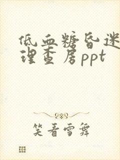 低血糖昏迷的护理查房ppt