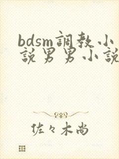 bdsm调教小说男男小说