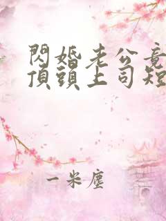 闪婚老公竟然是顶头上司短剧结局