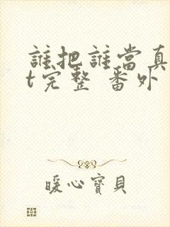 谁把谁当真txt完整 番外