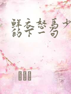 鲜衣怒马少年时的下一句