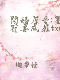 闪婚厚爱:墨少宠妻成瘾txt下载