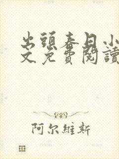 出头春日小说全文免费阅读最新章节