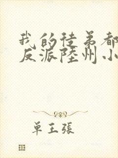 我的徒弟都是大反派陆州小说好看么