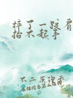 摔了一跤肩膀痛抬不起手