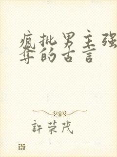 疯批男主强取豪夺的古言