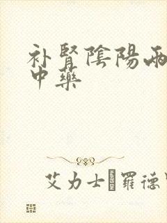 补肾阴阳两虚的中药