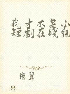 我才不是小可怜短剧在线观看