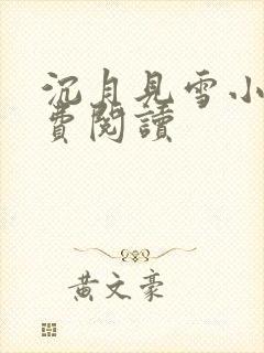 沉月见雪小说免费阅读