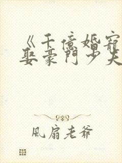 《千亿婚宠:豪娶豪门少夫人》