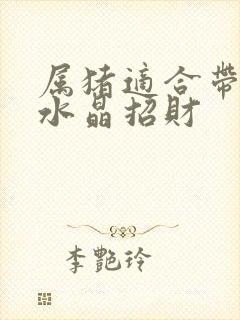 属猪适合带什么水晶招财