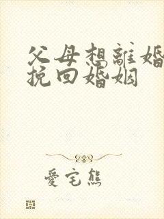 父母想离婚怎么挽回婚姻