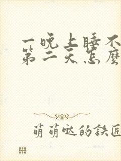 一晚上睡不着觉第二天怎么办