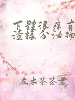 下体很痒有豆腐渣样分泌物用什么药