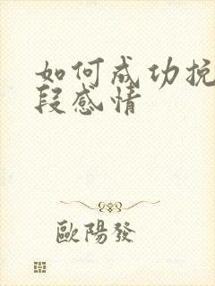 如何成功挽回一段感情