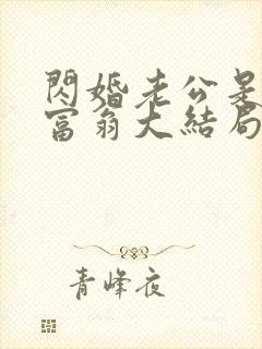 闪婚老公是亿万富翁大结局