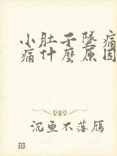 小肚子坠痛腰酸痛什么原因