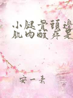 小腿骨头边上的肌肉酸疼是怎么回事