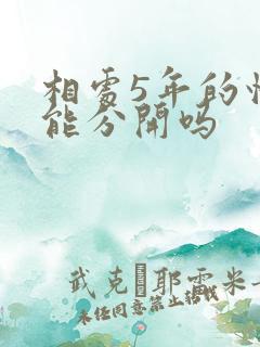 相处5年的情人能分开吗