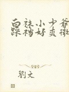 白袜小少爷玩奴踩裆好爽微博