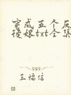 穿成五个反派的后娘txt全集下载