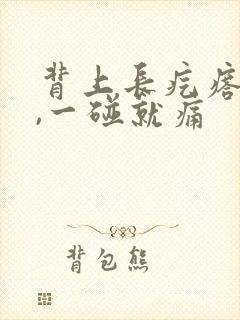 背上长疙瘩挺硬,一碰就痛