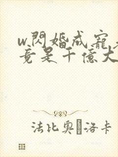 w闪婚成宠老公竟是千亿大佬