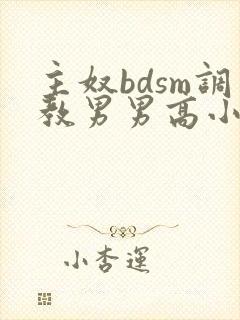 主奴bdsm调教男男高小说