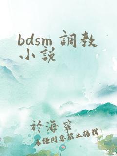 bdsm 调教小说
