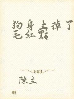 狗身上掉了一块毛红点