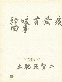 干咳有黄痰怎么回事