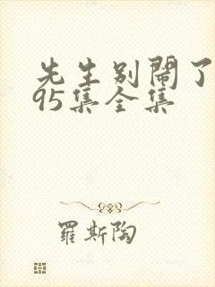 先生别闹了短剧95集全集