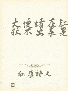 大便堵在肛门口拉不出来是什么原因