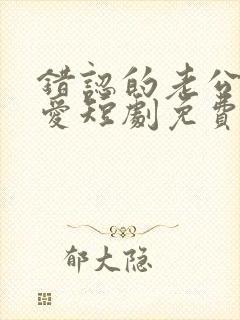 错认的老公是真爱短剧免费观看