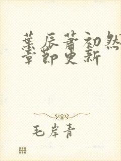 叶辰萧初然最新章节更新