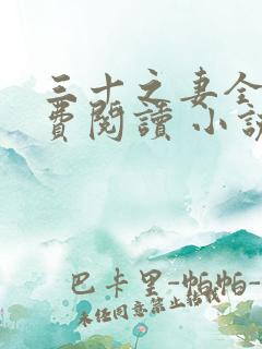 三十之妻全文免费阅读 小说