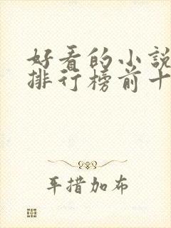 好看的小说书籍排行榜前十名