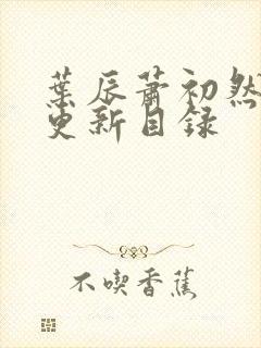 叶辰萧初然最快更新目录