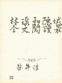 林瑶和陈城小说全文阅读最新章节