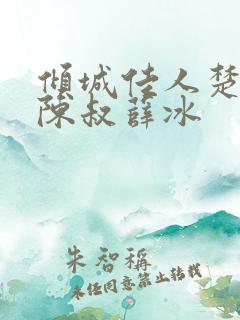 倾城佳人楚青丝陈叔薛冰