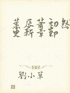 叶辰萧初然刚刚更新章节