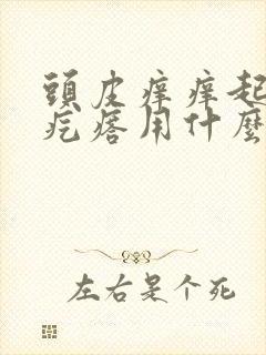 头皮痒痒起小红疙瘩用什么药