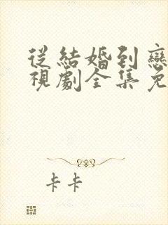 从结婚到恋爱电视剧全集免费观看