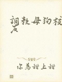 调教母狗校花女友