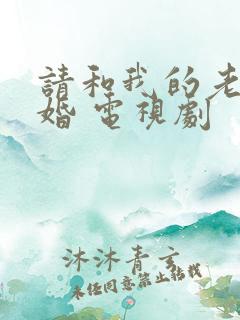 请和我的老公结婚 电视剧