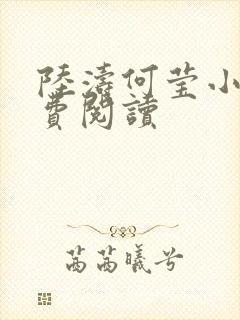 陆涛何莹小说免费阅读