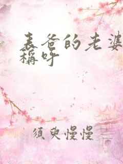 表爸的老婆怎么称呼