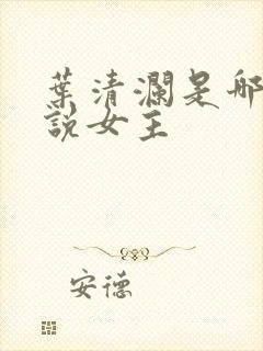 叶清澜是哪部小说女主